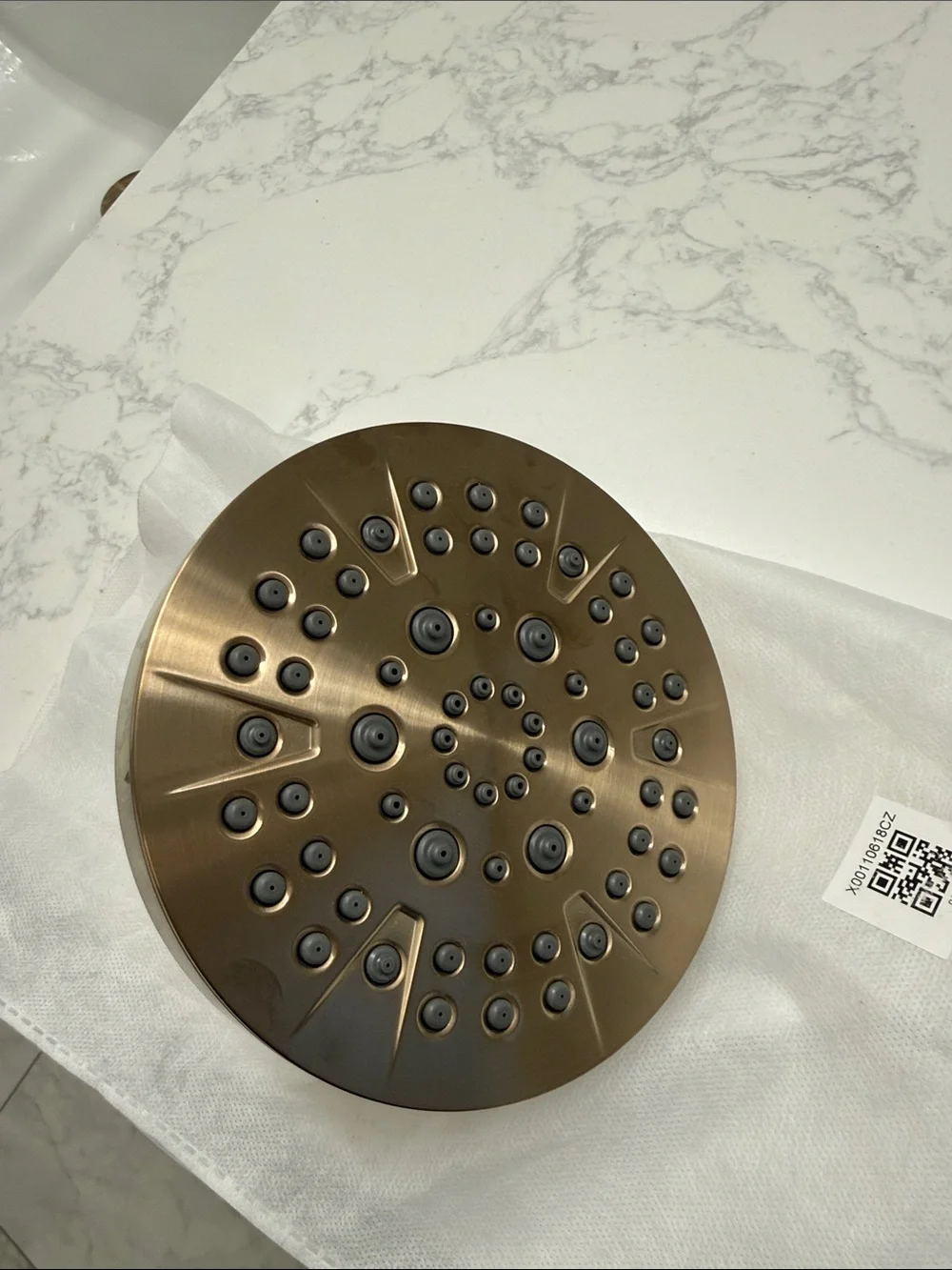 Delta Brushed Bronze Round Rain Showerhead